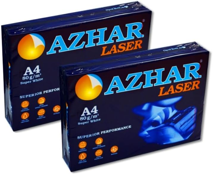 A4 ورق طباعة ازهار - 80 جم 5 رزمة Azhar